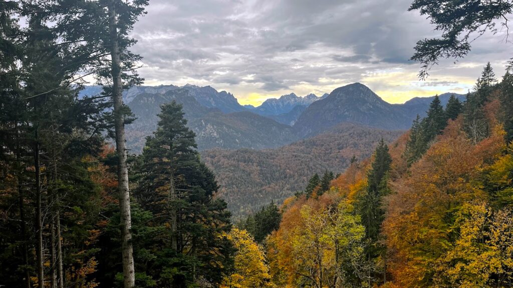 Abstieg Hochstaufen Herbst