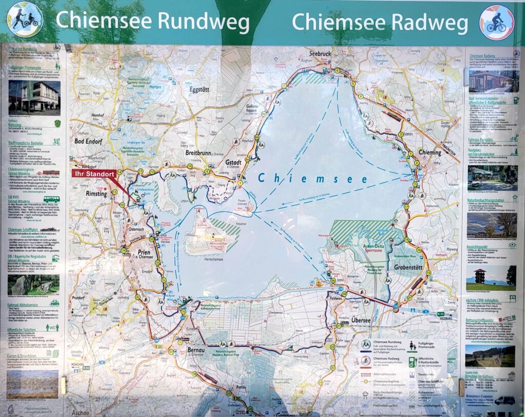Karte Chiemsee Rundweg